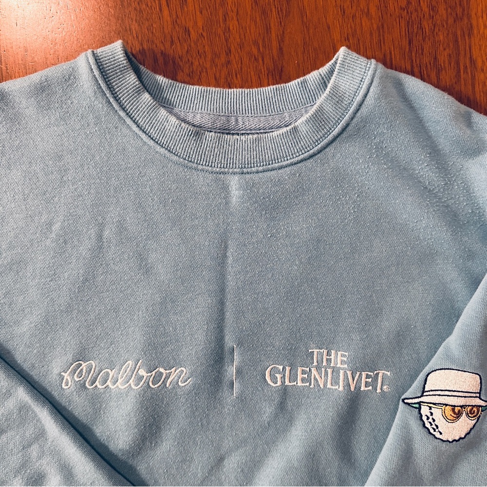 Malbon x The Glenlivet crewneck sweatshirt. RARE!